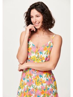 PICTURE Bermina Linen/Cotton Blend Floral Dress - NWOT